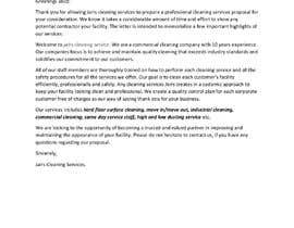 #15 za Commercial Cleaning Introduction Letter od iambilal083