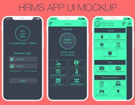 #3 para Design an app mockup (HRMS) por gdubey03