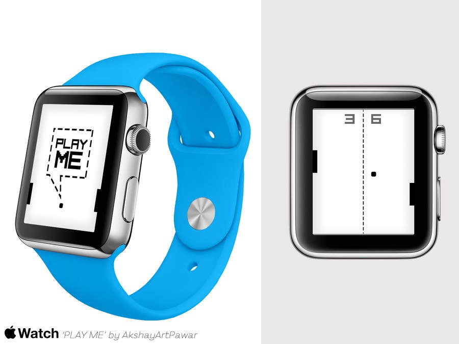 Proposition n°10 du concours                                                 Design Interface for IOS Apple iWatch Game
                                            