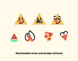 #495 สำหรับ Merchandise icons and design universe โดย paolabustillos