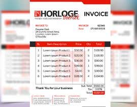 #168 per Professional invoice template for watch company da BHUIYAN01