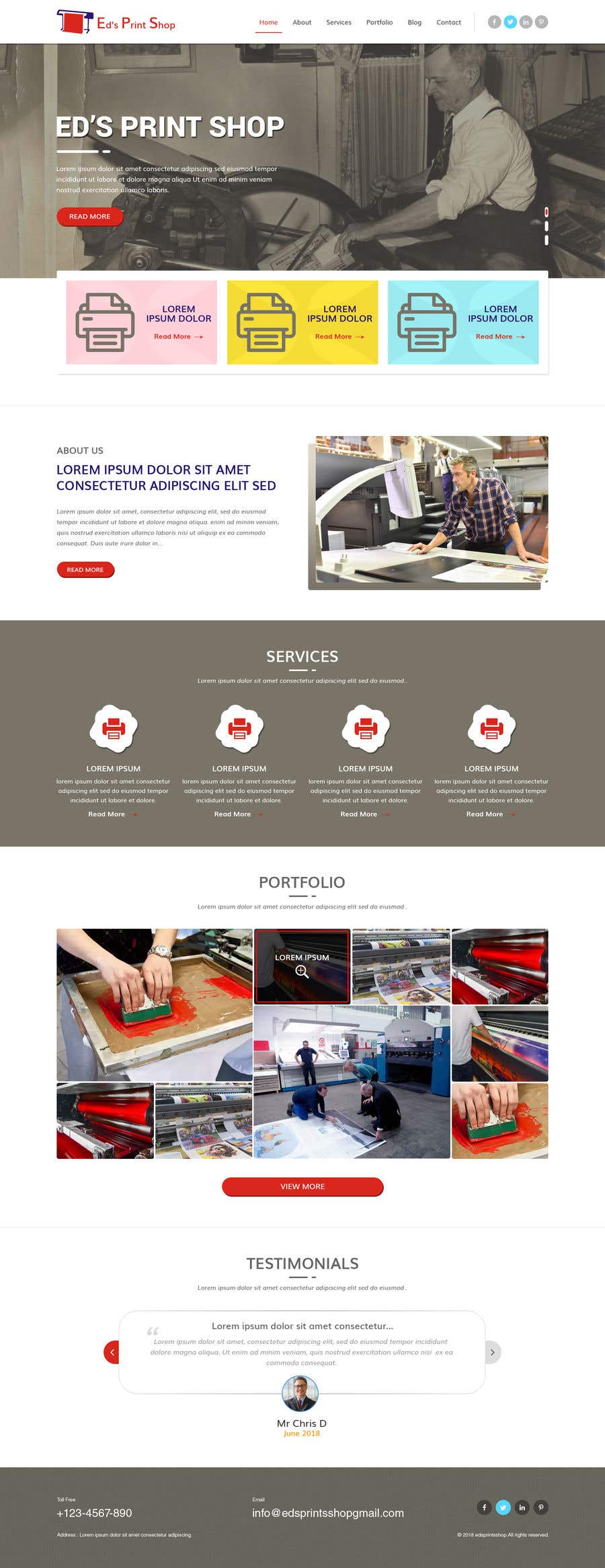 Konkurrenceindlæg #6 for                                                 Build a website for a print shop
                                            