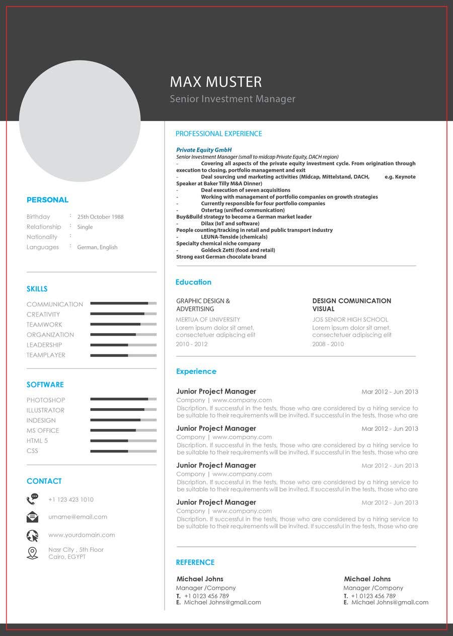 Entry 14 By Elvojake For Improve Design Ux Ui Of Cv Curriculum
