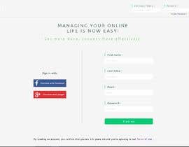 #20 for Minimalistic landing page for a social site by ahmedElbohoty