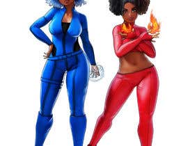 #16 cho Draw a Duo Super Hero African American Anime Female Characters bởi Ashwings