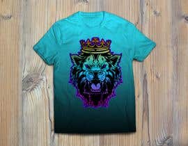 #128 cho Crowned lion design for tshirt bởi FALL3N0005000