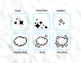 #10 dla icons for housekeeping app to show 6 states between spotless and dirty przez moriumbdbc