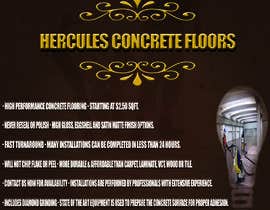Mosalah012345678님에 의한 Create a Flyer For Hercules Concrete Floors을(를) 위한 #12