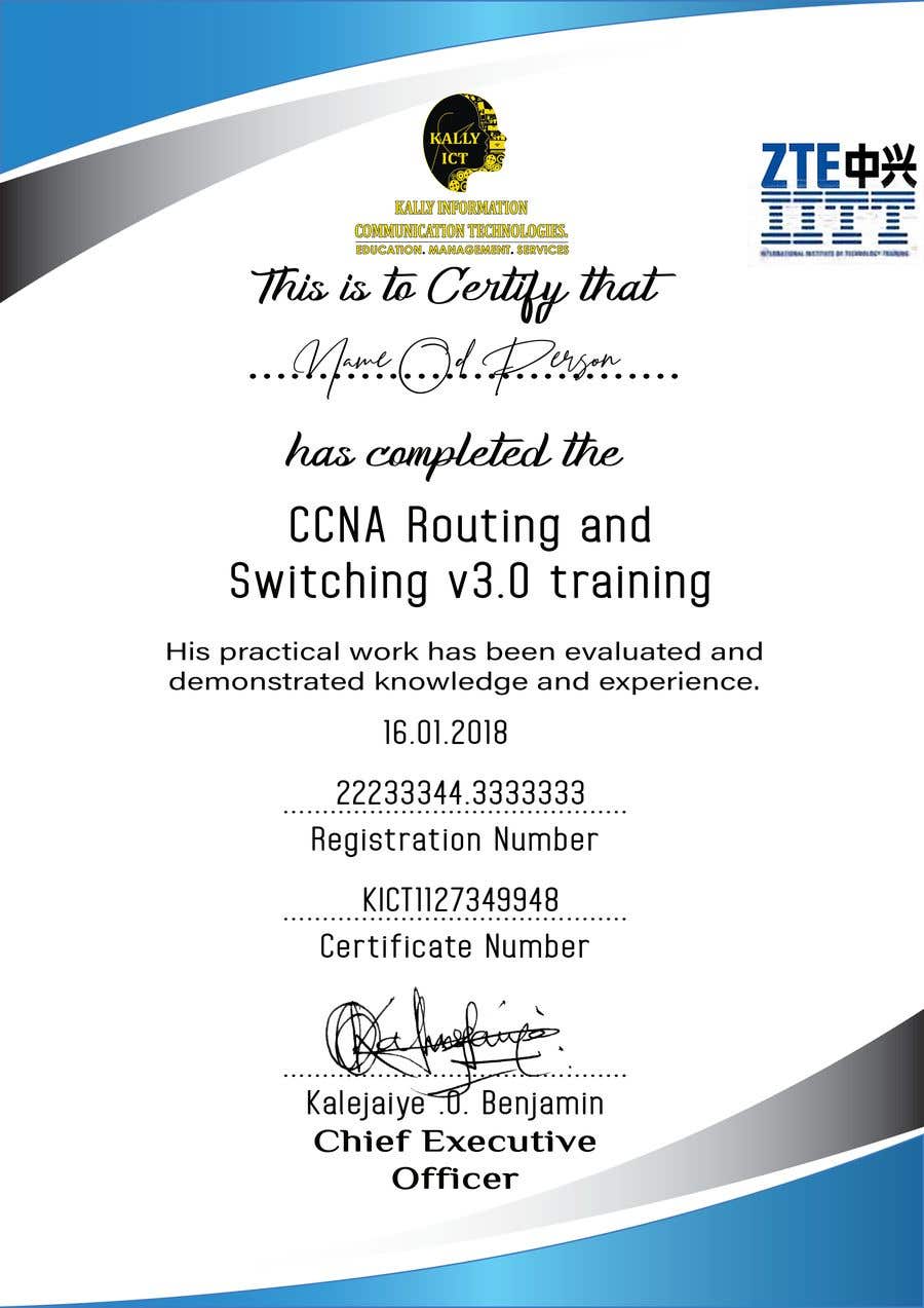 Contest Entry #53 for                                                 Training Certificate Design
                                            