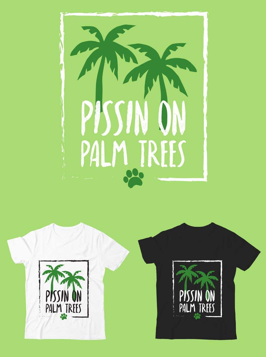 Contest Entry #20 for                                                 Create "Pissin' on Palm Trees" Dog Shirt design
                                            