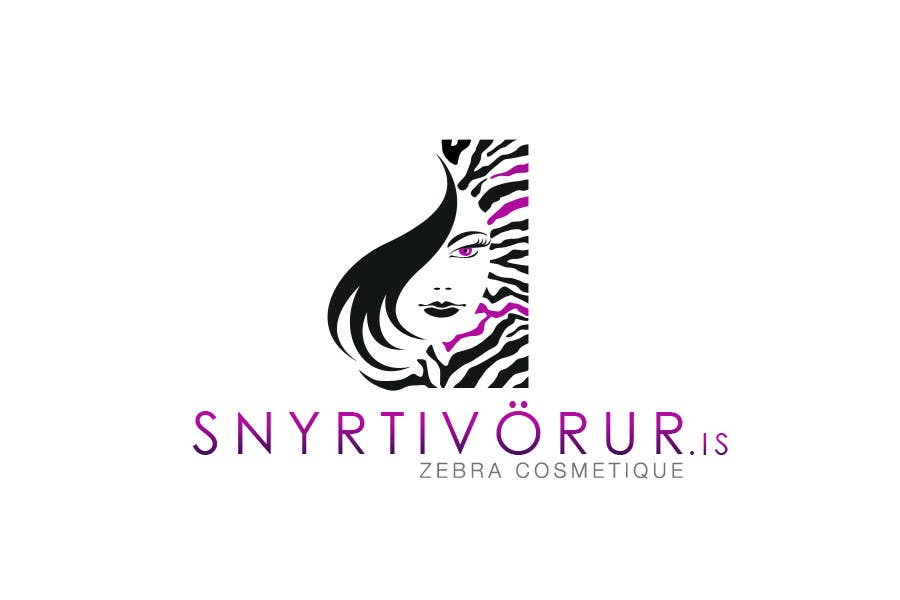 Kilpailutyö #128 kilpailussa                                                 Logo Design for Snyrtivorur.is (and Zebra Cosmetique)
                                            