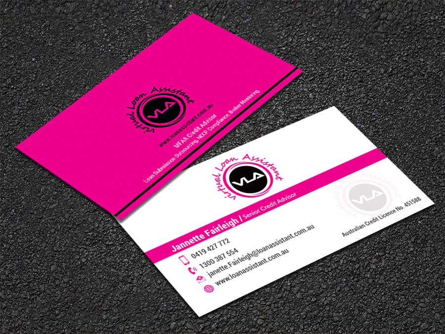 Contest Entry #102 for                                                 Logo kit  for ViRtual Loan Assistant - Logo- Business card design
                                            