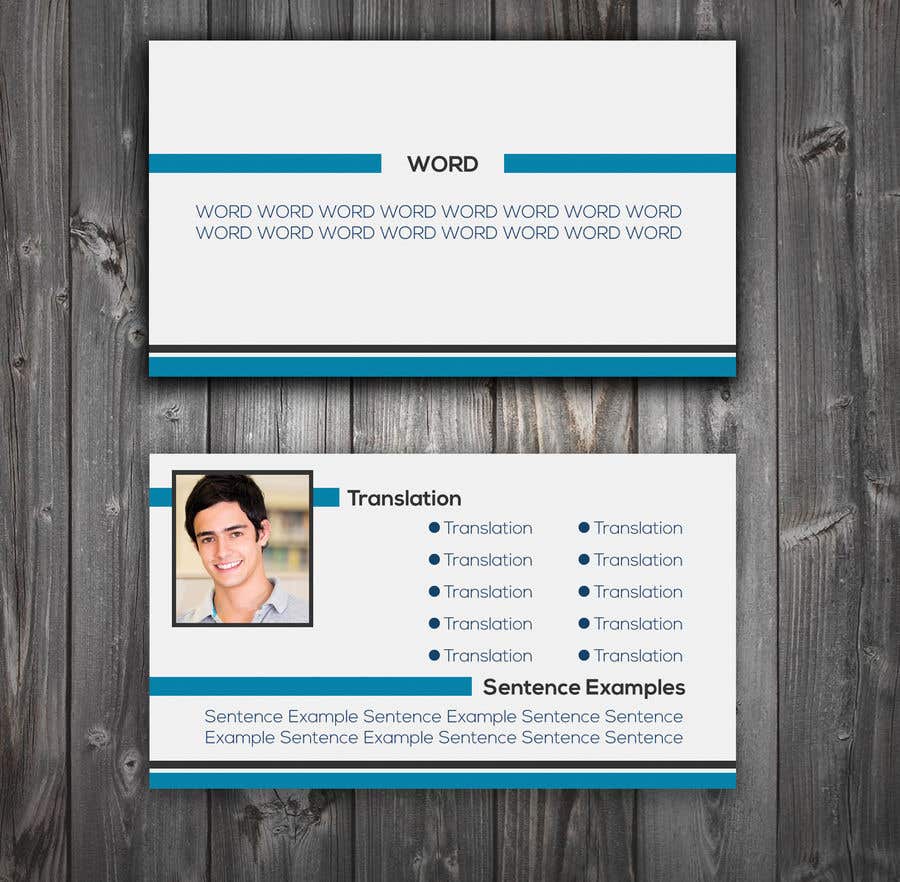 Proposition n°18 du concours                                                 Design a Flash-card (Two-sided Study Card)
                                            