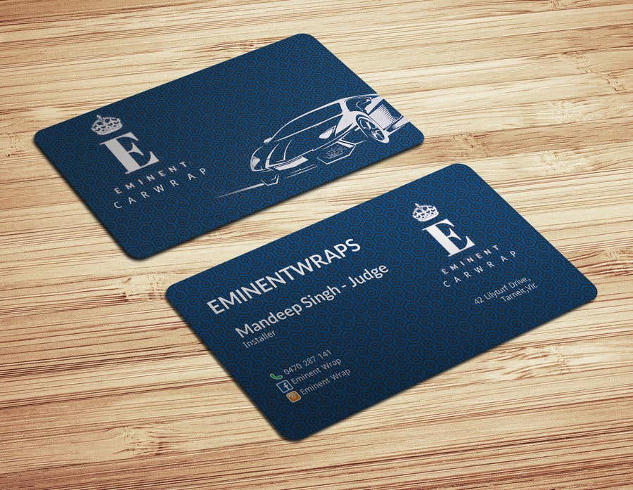 Konkurransebidrag #51 i                                                 Business Card Design for Car Wrapping Business
                                            