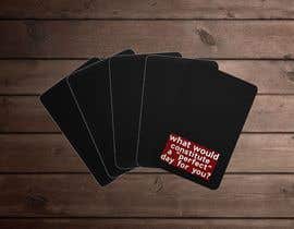 #14 for Design playing cards size card with a simple question on each card by satanism