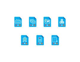 #21 für Set of 7 Icon Illustrations needed for online-shop (language learning related) von Qomar
