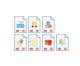 Ảnh thumbnail bài tham dự cuộc thi #4 cho                                                     Set of 7 Icon Illustrations needed for online-shop (language learning related)
                                                