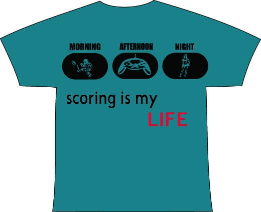 Contest Entry #90 for                                                 Gaming and scoring theme t-shirt design wanted
                                            
