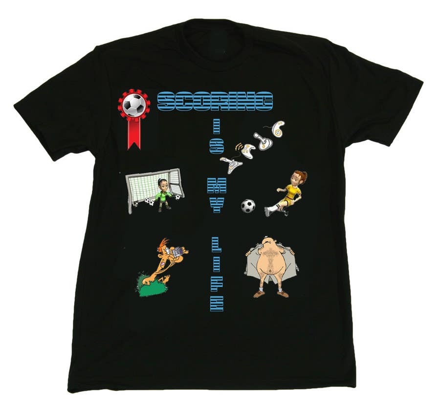 Natečajni vnos #97 za                                                 Gaming and scoring theme t-shirt design wanted
                                            