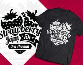 #8 Design a T-Shirt for the Strawberry Jam 5k részére Tonmoydedesigner által