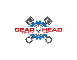#25 pentru Gear Head Designs Logo Design de către ataurbabu18