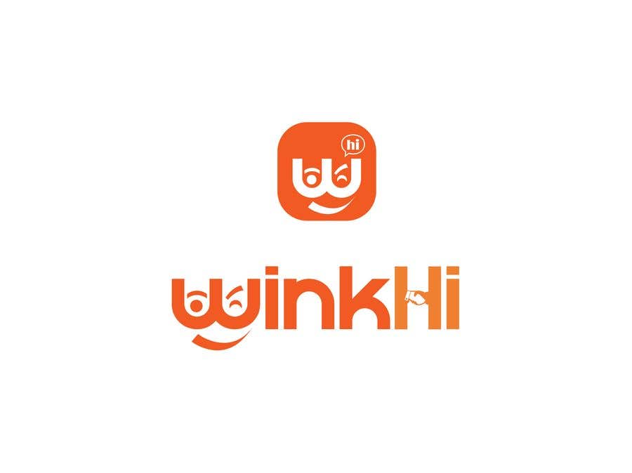 Entri Kontes #60 untuk                                                The name of the App is WinkHi. its a Social App where you can connect, meet new people, chat and find jobs. Looking for something fun, edgy. I have not decided on colors or fonts. Looking for creativity. Check the attachments
                                            