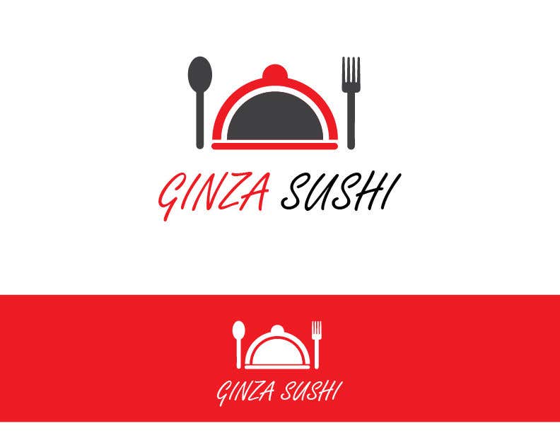 Inscrição nº 110 do Concurso para                                                 Logo design for new restaurant. The name is Ginza Sushi. 

We are looking for classy logo with maroon, Black and touches of silver (silver bc of the meaning). Would also like a brushstroke look but a highly visible name.
                                            