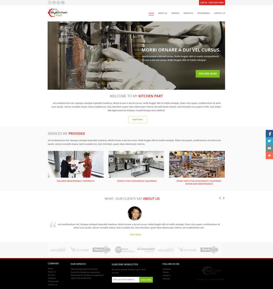 Proposition n°5 du concours                                                 Build 2 Wordpress Website with similar theme for MyDapur and MyKitchenPart
                                            