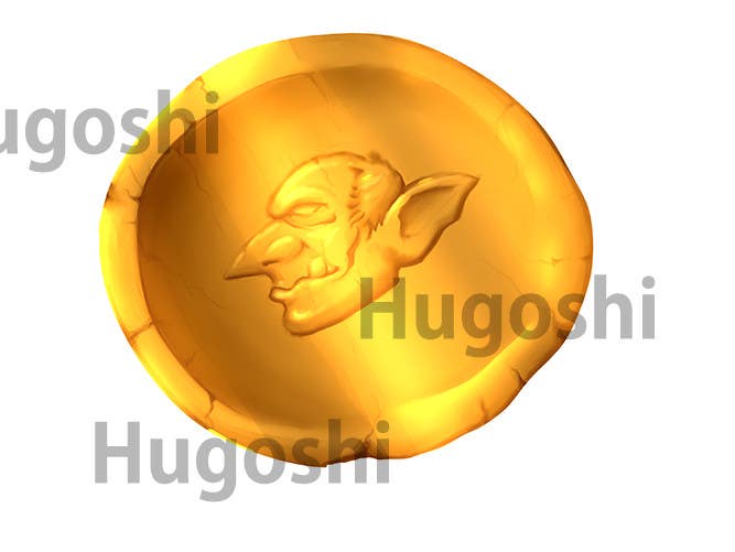 Proposition n°8 du concours                                                 Illustrate a goblin coin
                                            