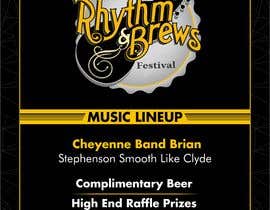 #29 for Aaron&#039;s Rhythm &amp; Brews Flyer by zrules