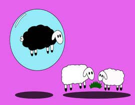#28 Sheep Ilustration - Be The Black Sheep Book részére Lalo60 által