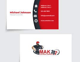 #178 dla Create a Business Card - MAK Electrical przez darbarg