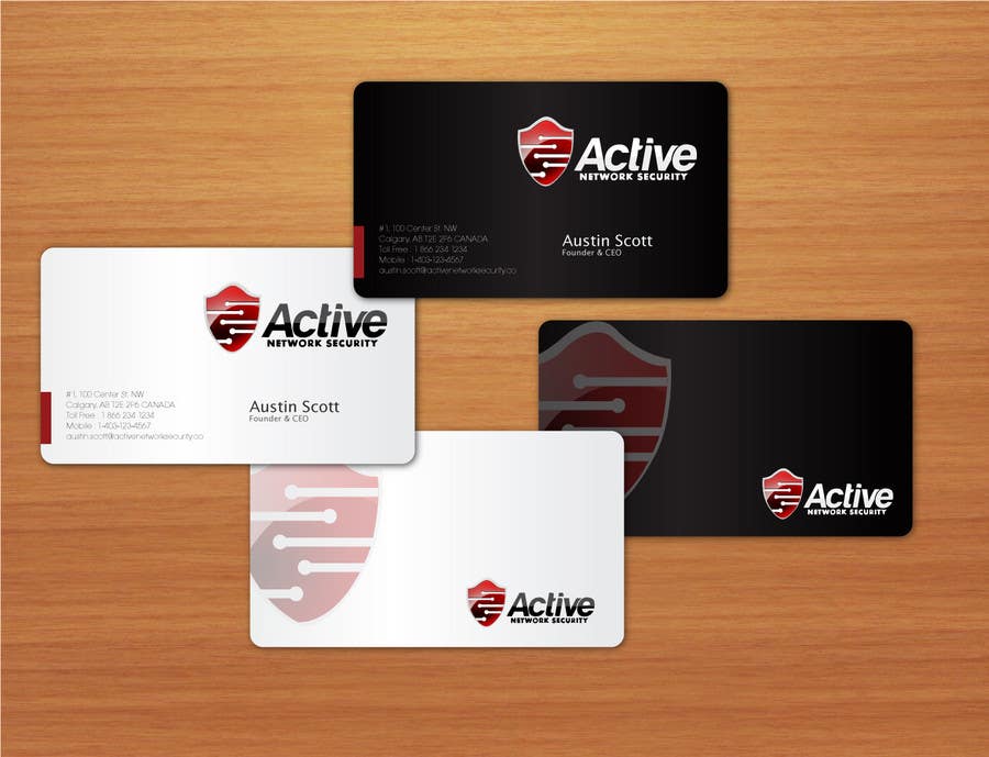 Contest Entry #59 for                                                 Business Card Design for Active Network Security.com
                                            