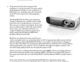 #4 para Write an article titled &quot;The 5 Best 4K Home Theater Projectors To Buy In 2018&quot; de abrar923
