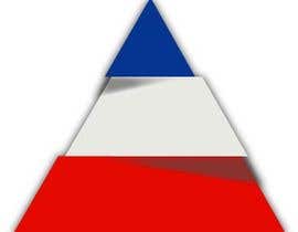 #28 per I need a logo in the shape of a pyramid in the color of the flag of France (blue, white and red) and that we can embroider it on fabric da creativos247