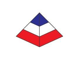 #24 per I need a logo in the shape of a pyramid in the color of the flag of France (blue, white and red) and that we can embroider it on fabric da RomanZab