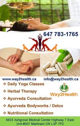 Kilpailutyö #16 kilpailussa                                                 Create an advertise of size ( 4.25 inch height and 2.75 wide ) for yoga and ayurveda center
                                            