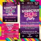 #37 untuk design ticket and roll up banner for an 80&#039;s themed party oleh Venicejzb