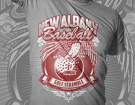 #43 untuk New Albany Eagle Baseball Golf Scramble Tee Shirt Design oleh SamuelMing