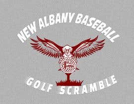 #13 untuk New Albany Eagle Baseball Golf Scramble Tee Shirt Design oleh hossaingpix