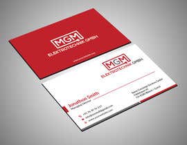 Rahat4tech님에 의한 Design a business card for MGM Elektrotechnik GmbH을(를) 위한 #336