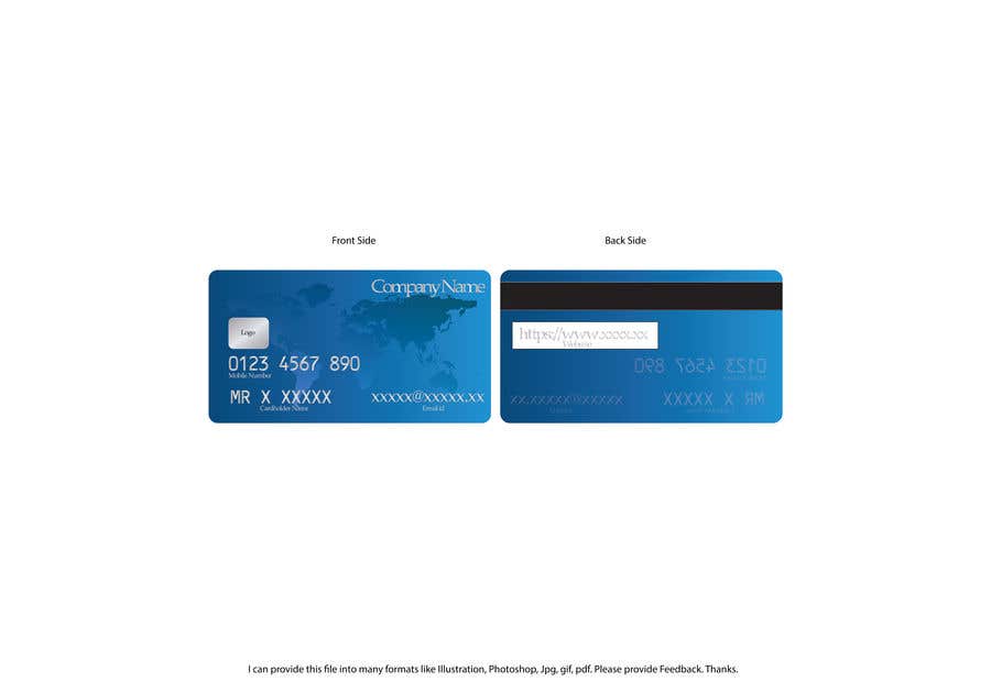 Penyertaan Peraduan #85 untuk                                                 Design a Place card that looks like a credit card
                                            