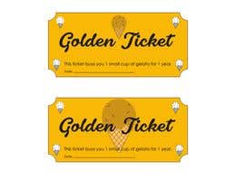 Číslo 10 pro uživatele A ticket resembling the Willy Wonka Golden Ticket od uživatele ntheuret1