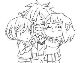 #9 for Draw 3 cute/chibi characters cuddling by ahanimasi