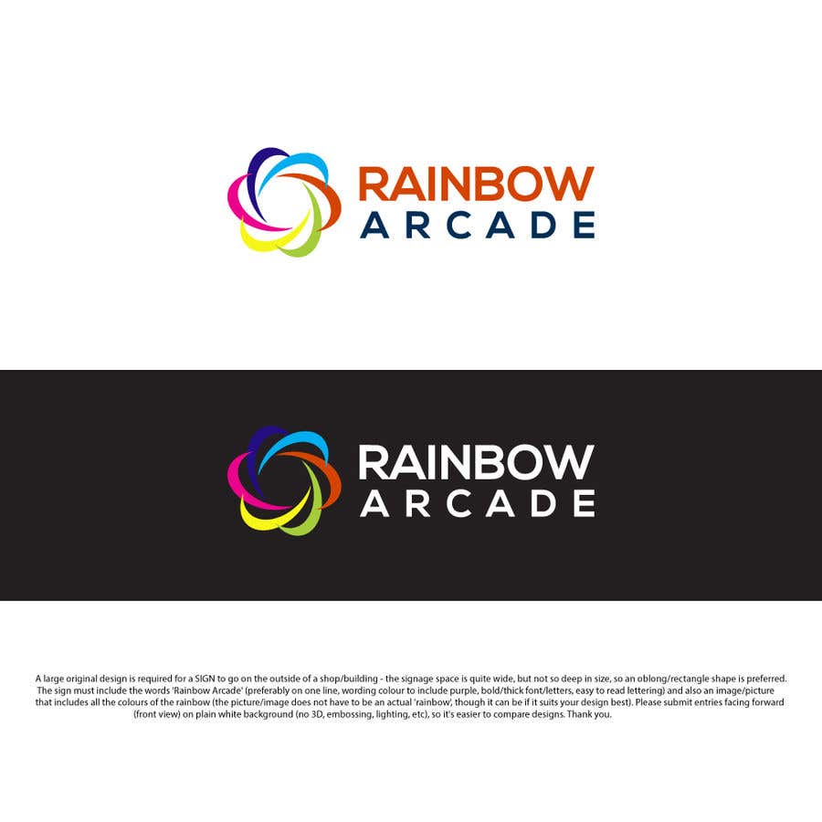 Contest Entry #85 for                                                 Sign - Rainbow Arcade
                                            