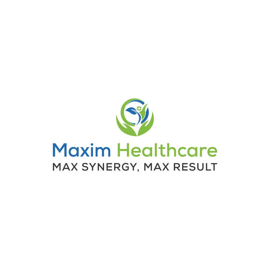 Penyertaan Peraduan #5 untuk                                                 Logo for Maxim Healthcare, tag line Max synergy, Max Results
                                            