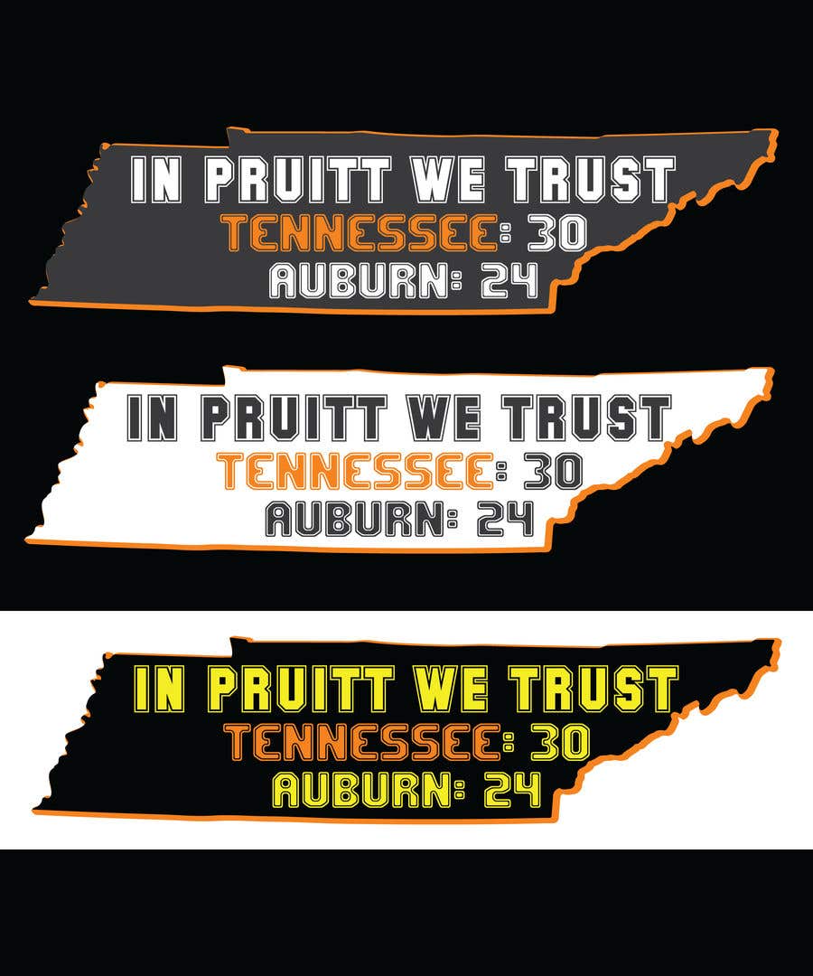 Contest Entry #5 for                                                 Tennessee Football Tee Shirt Design
                                            