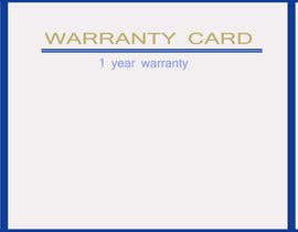 #31 para Design a wanrranty card por sijuprakash