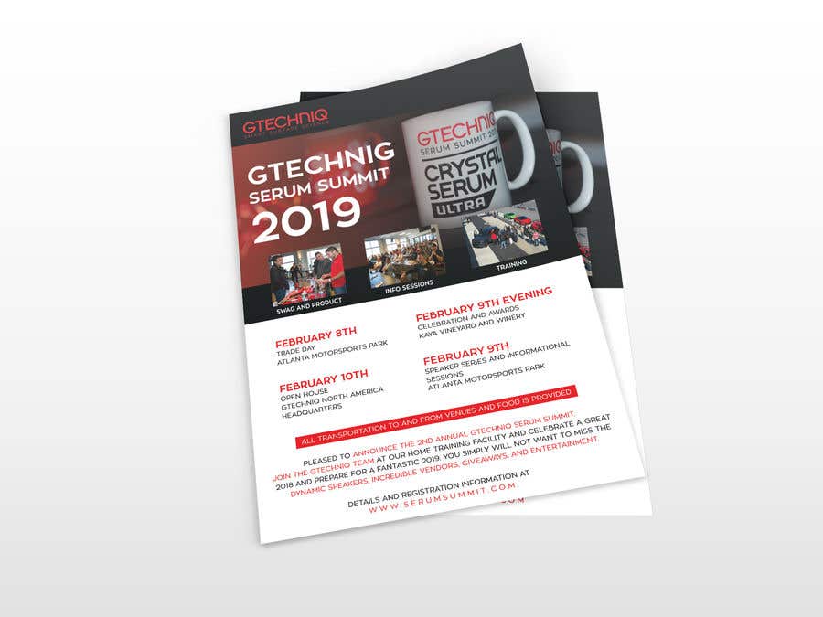 Contest Entry #85 for                                                 Design Gtechniq Serum Summit 2019 poster
                                            