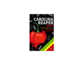 #26 dla Bottle Label for a Pineapple Mango &amp; Carolina Reaper Hot Sauce przez Onlynisme